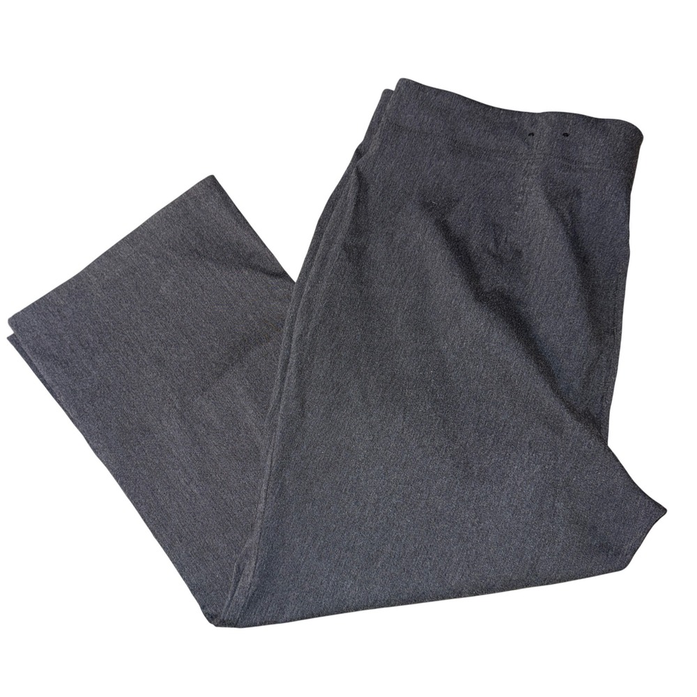 Avenue‎ Dress Pants 22 Petite Gray Straight Leg Pull On Stretch Career Trousers